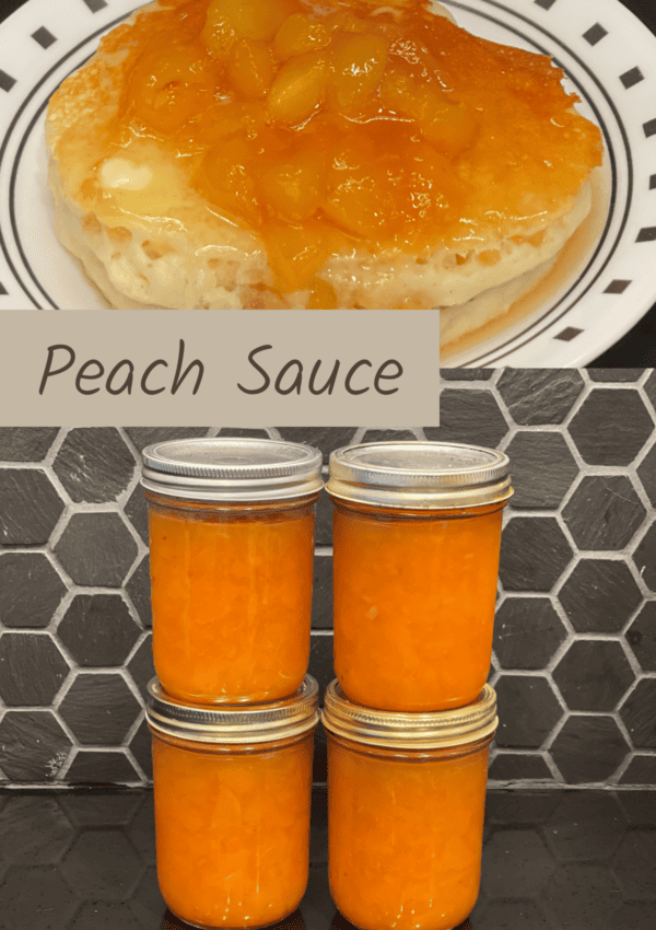 canned peach sauce